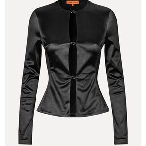 Satin long sleeve top